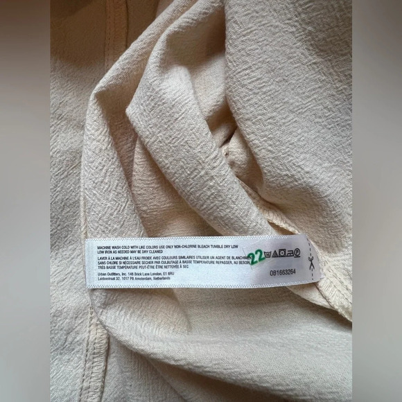 Free People Womens Little Loca Mini Color Cream Size Large - Picture 13 of 15